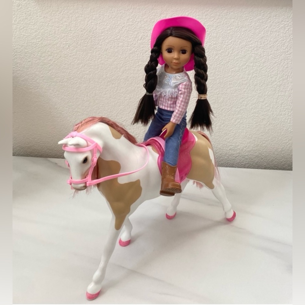 Glitter Girls Bria & Bonnie 14" Posable Equestrian Doll & Horse